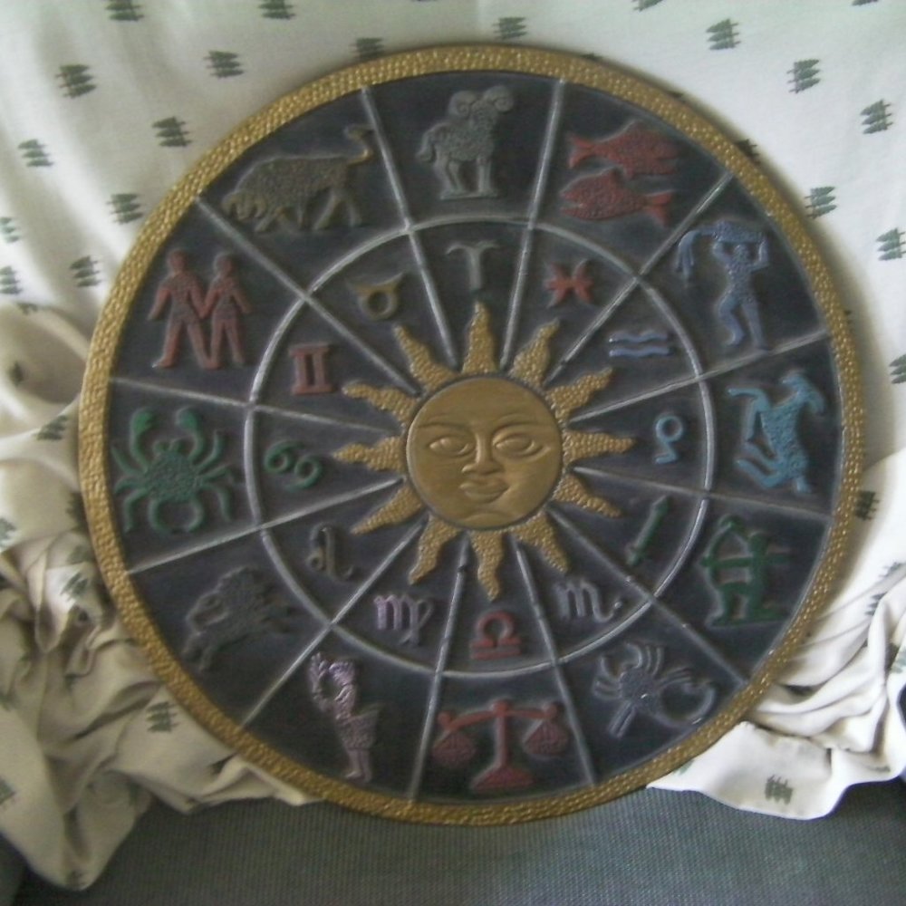Rare Colorful Vintage Zodiac